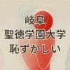 岐阜聖徳学園大学恥ずかしいと感じる理由を説明するイメージ