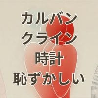カルバンクライン 時計 恥ずかしい と感じる男性向けイメージ