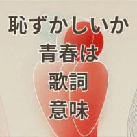 恥ずかしいか青春は 歌詞 意味を解説する緑黄色社会の楽曲イメージ