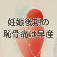 妊娠後期の恥骨痛と早産リスクを解説するイメージ