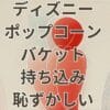 ディズニー ポップコーンバケット持ち込み 恥ずかしい を解説するガイド